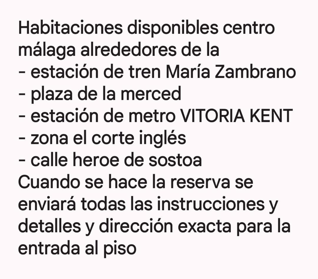 Habitaciones Privada Preciosa Grande Centro Malaga Tambien Cerca De La Playa Wi-Fi מראה חיצוני תמונה